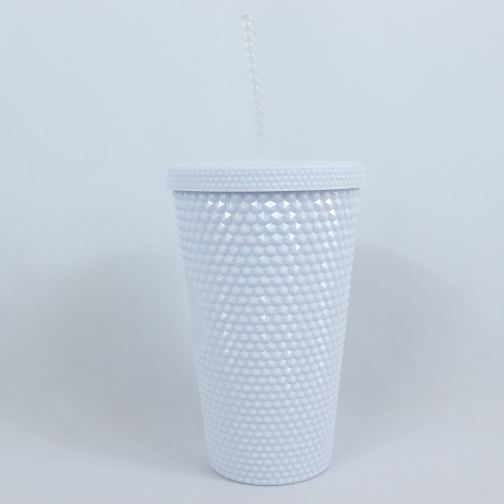Starbucks Spring 2024 White Studded Bling Cold Cup Tumbler 16oz - Picture 2 of 6